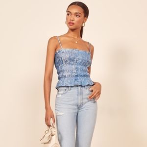 Reformation Gia Tie Dye Top